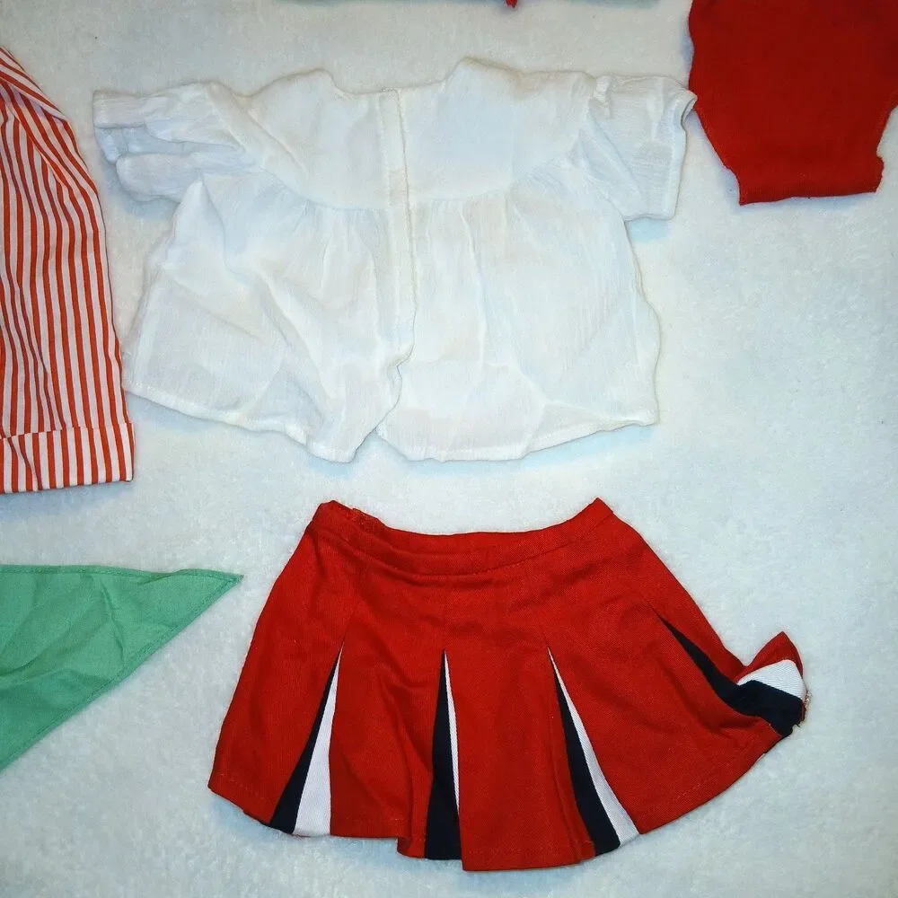 American Girl Doll Clothing Lot of 8 Pieces Pants Top Hat Scarf Tights No Doll
